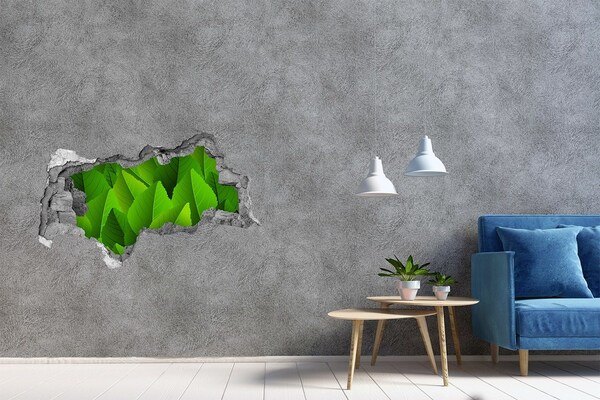 Hole in the wall sticker A green oasis in concrete