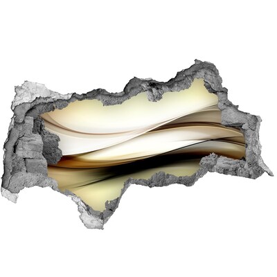 Hole in the wall sticker Abstract landscape in a hole in the wall