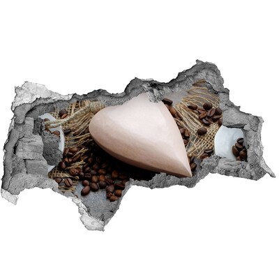 Hole in the wall sticker A coffee oasis in the ruins