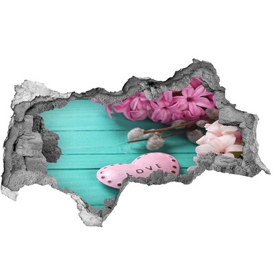 Hole in the wall decal A heart full of love