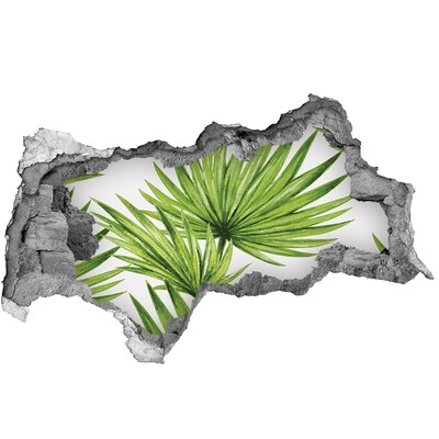 Hole wall sticker A tropical oasis in a hole in the wall