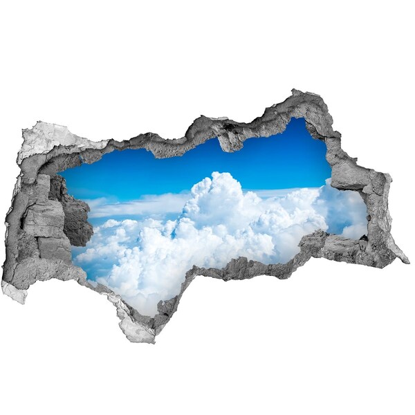 Hole in the wall decal The sky is full of clouds