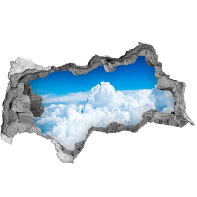 Hole in the wall decal The sky is full of clouds