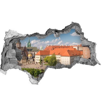 Hole in the wall sticker Krakow's Old Town