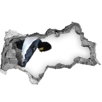 Hole in the wall decal Cow in a hole in the wall