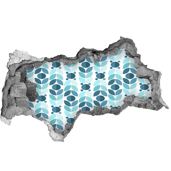 Hole wall sticker Hole in the Wall Floral Pattern