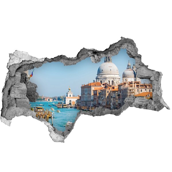 Hole wall sticker Venice in the light of day