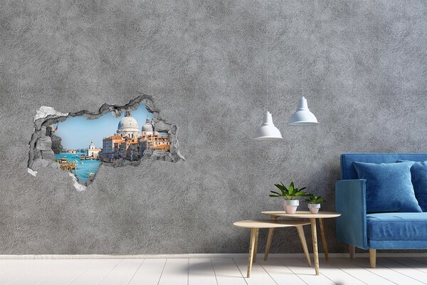Hole wall sticker Venice in the light of day