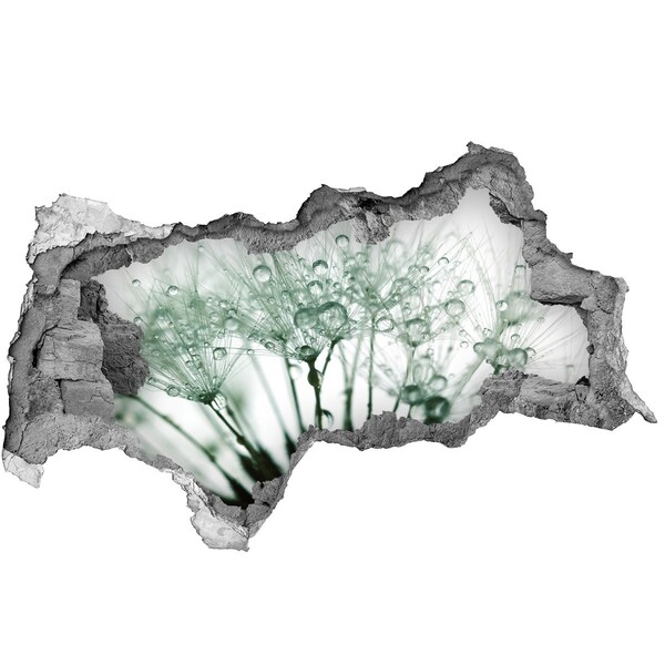 Hole wall sticker A floral dream behind the wall