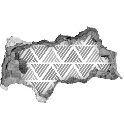 Hole wall sticker Geometry in concrete