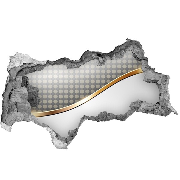 Hole in the wall sticker Broken mirror wall