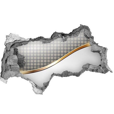 Hole in the wall sticker Broken mirror wall