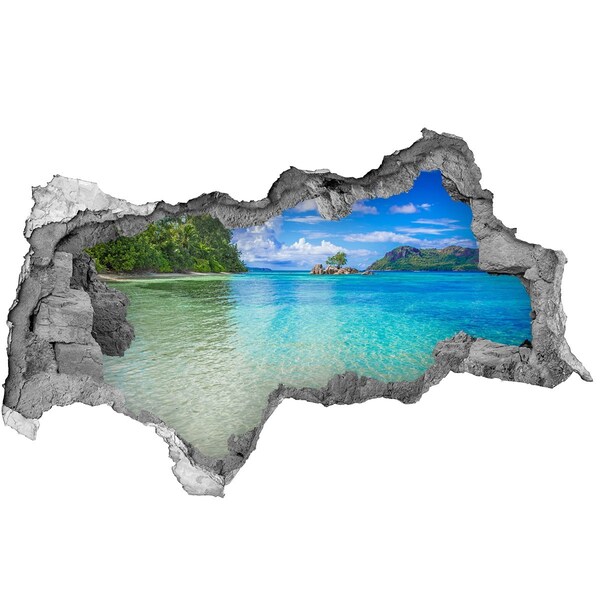 Hole wall sticker Paradise Bay