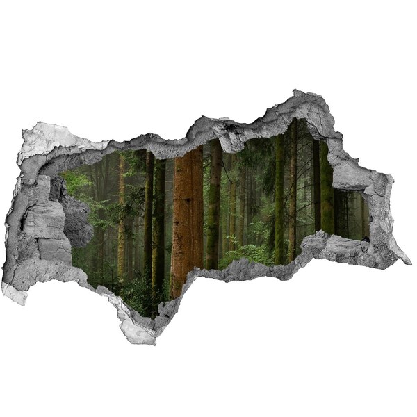 Hole in the wall decal Green Forest in a Hole in the Wall