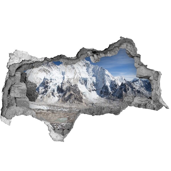 Hole wall sticker Himalayan Mountains