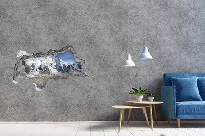 Hole wall sticker Himalayan Mountains