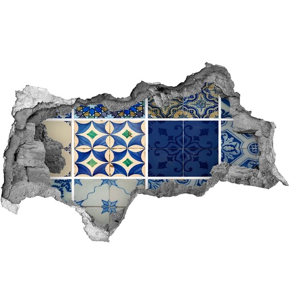 Hole wall sticker Moroccan-style tiles