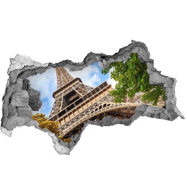 Hole in the wall sticker The Eiffel Tower in Paris