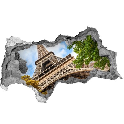 Hole in the wall sticker The Eiffel Tower in Paris