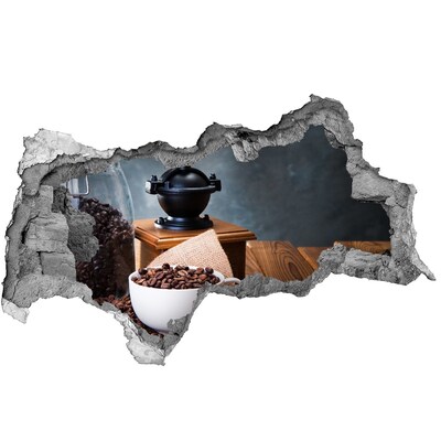 Hole wall sticker Coffee in a home cafe