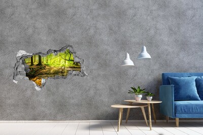 Hole in the wall decal A forest oasis of peace