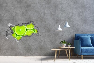 Hole in the wall decal Juicy Limes in a Hole in the Wall
