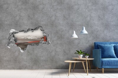 Hole in the wall sticker View of San Francisco with the Golden Gate Bridge