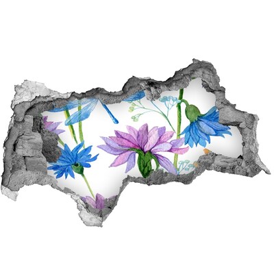 Hole wall sticker Hole in the Wall Floral Mural