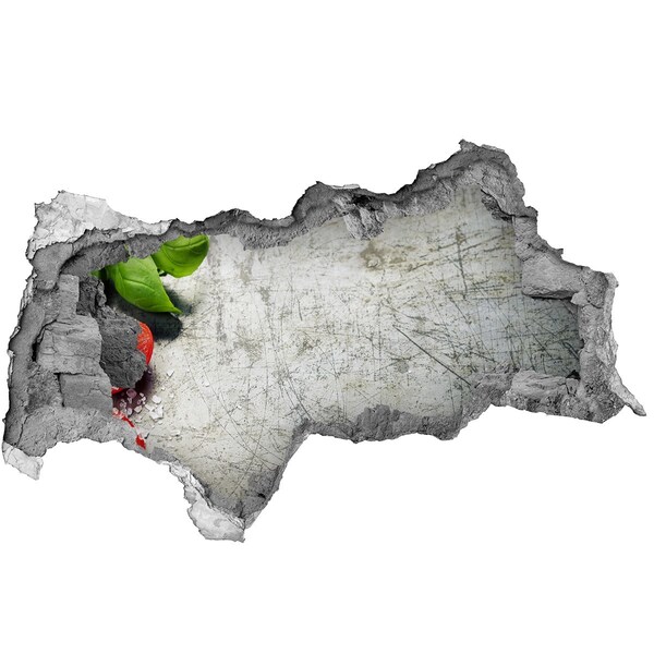 Hole wall sticker A ruined wall with a view of the sky