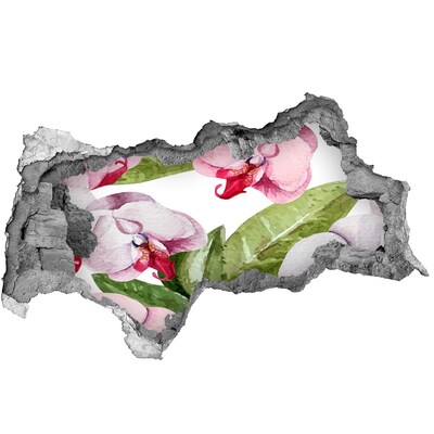 Hole in the wall decal A flower paradise behind the walls