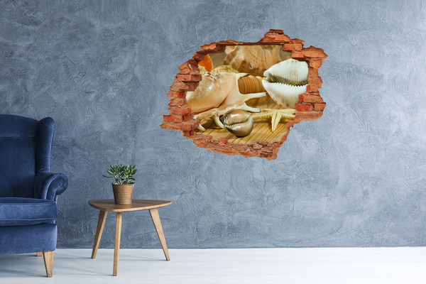 Hole in the wall decal Sea treasures