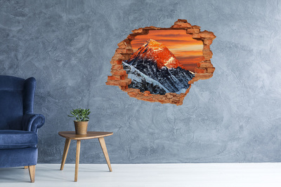 Hole wall sticker Everest peak