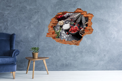 Hole in the wall decal Herbs and spices