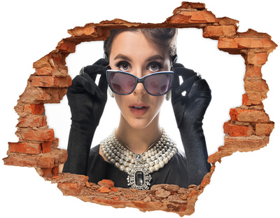 Hole in the wall decal Stylish elegance in a wall hole