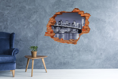 Hole wall sticker Manhattan New York