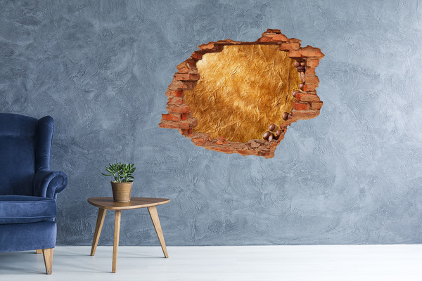 Hole in the wall sticker Golden Hole in the Wall