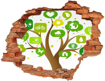 3D wall hole Ecological tree