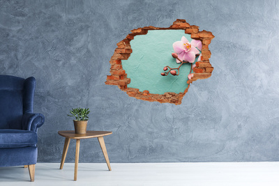 Hole wall sticker Orchid