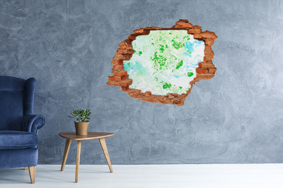 Hole wall sticker A green oasis in a hole in the wall