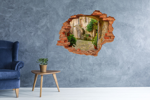 3D wall hole Charming street