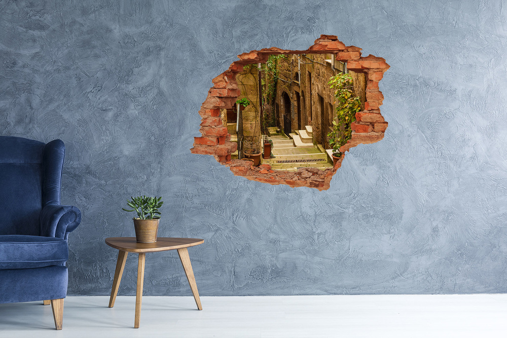 3D wall hole Italian streets