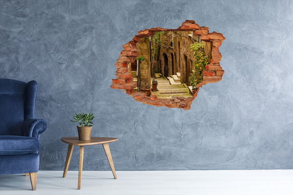 3D wall hole Italian streets