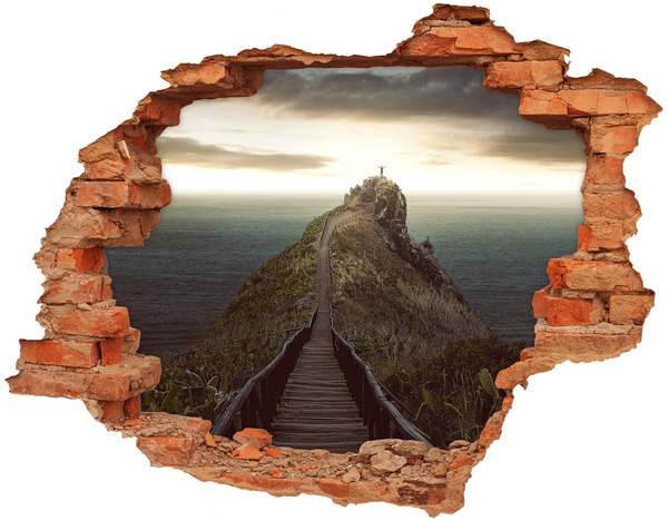 Hole wall sticker Path to Heaven