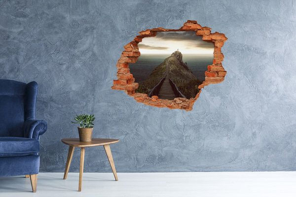 Hole wall sticker Path to Heaven