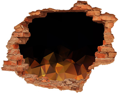 Hole in the wall sticker The interior of the volcano