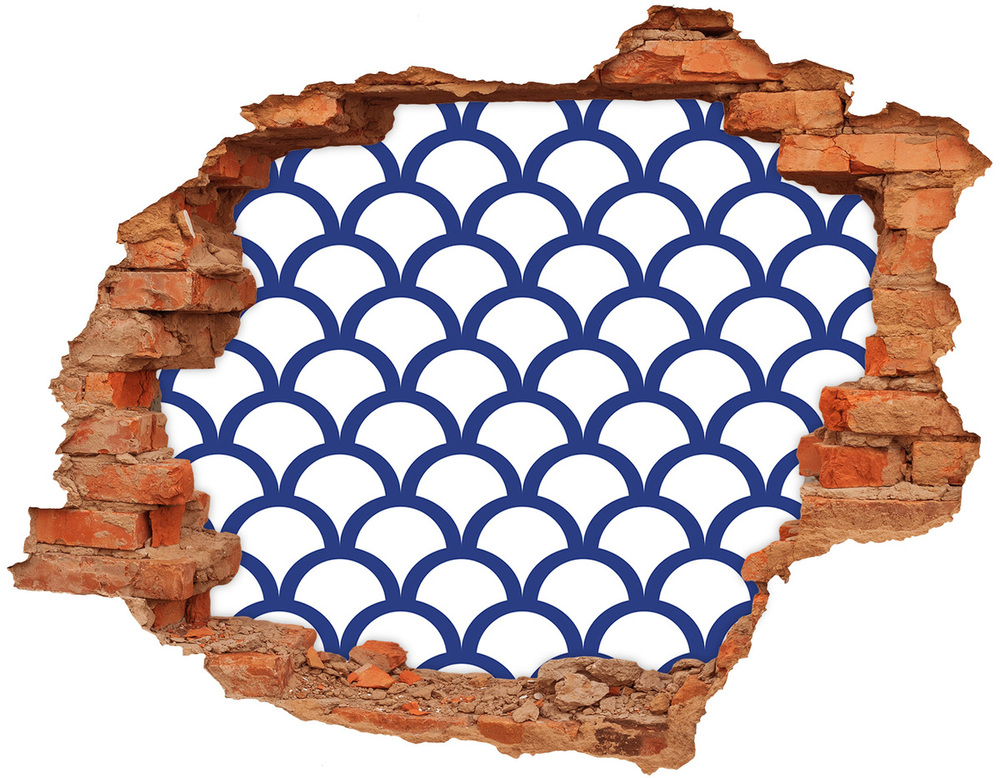 Hole wall sticker Marinist background