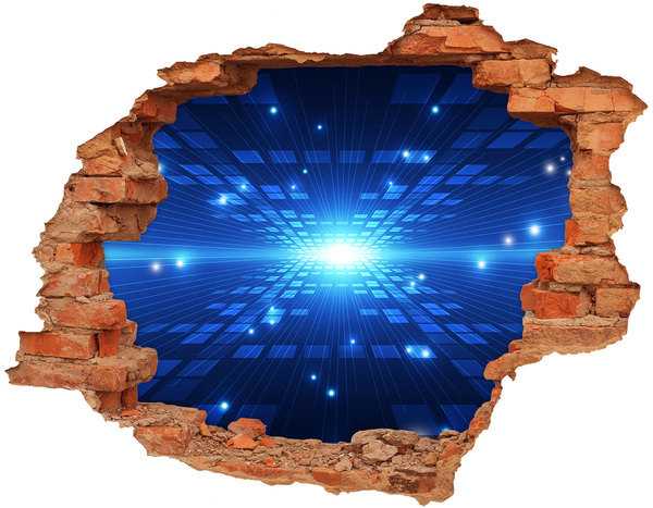 Hole wall sticker Three -dimensional background