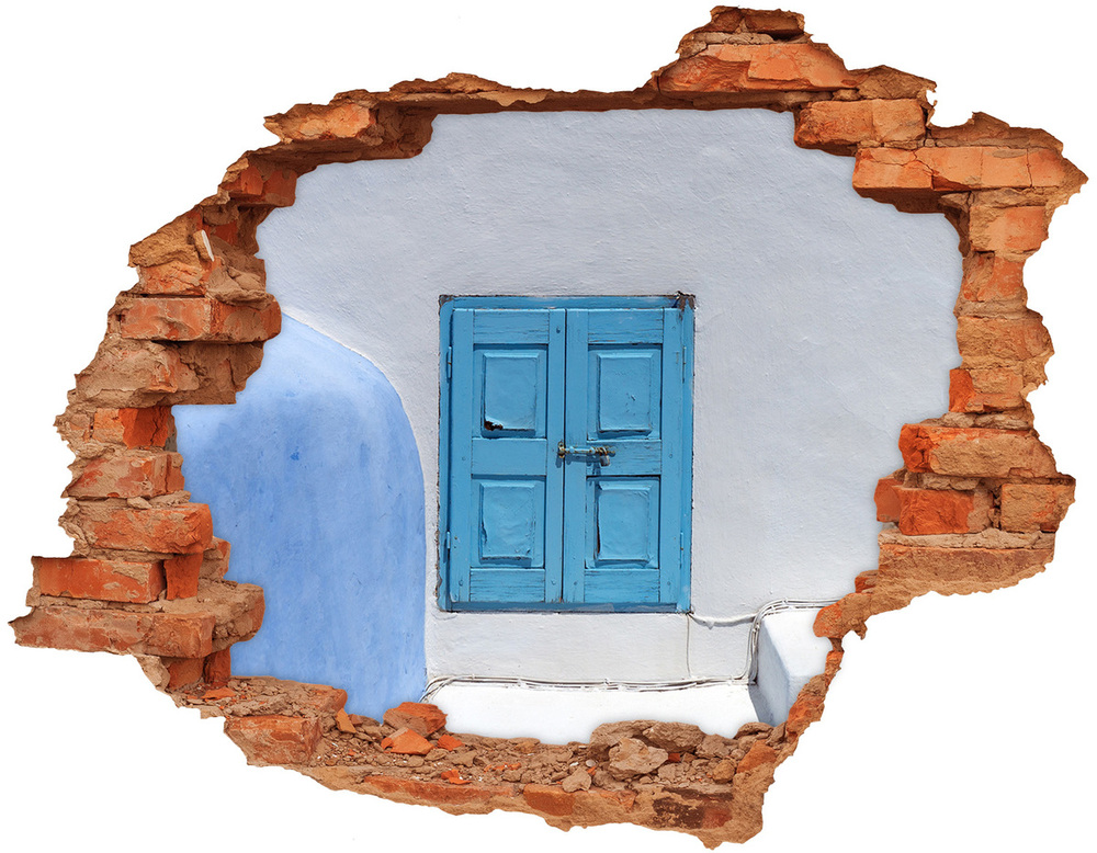 Hole in the wall sticker Santorini Greece