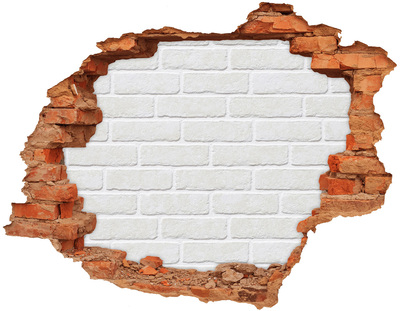 Hole in the wall decal A ruined brick wall