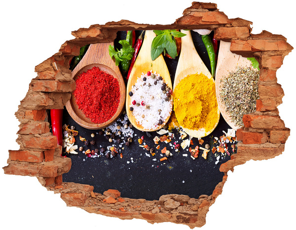 Hole wall sticker Spice paradise